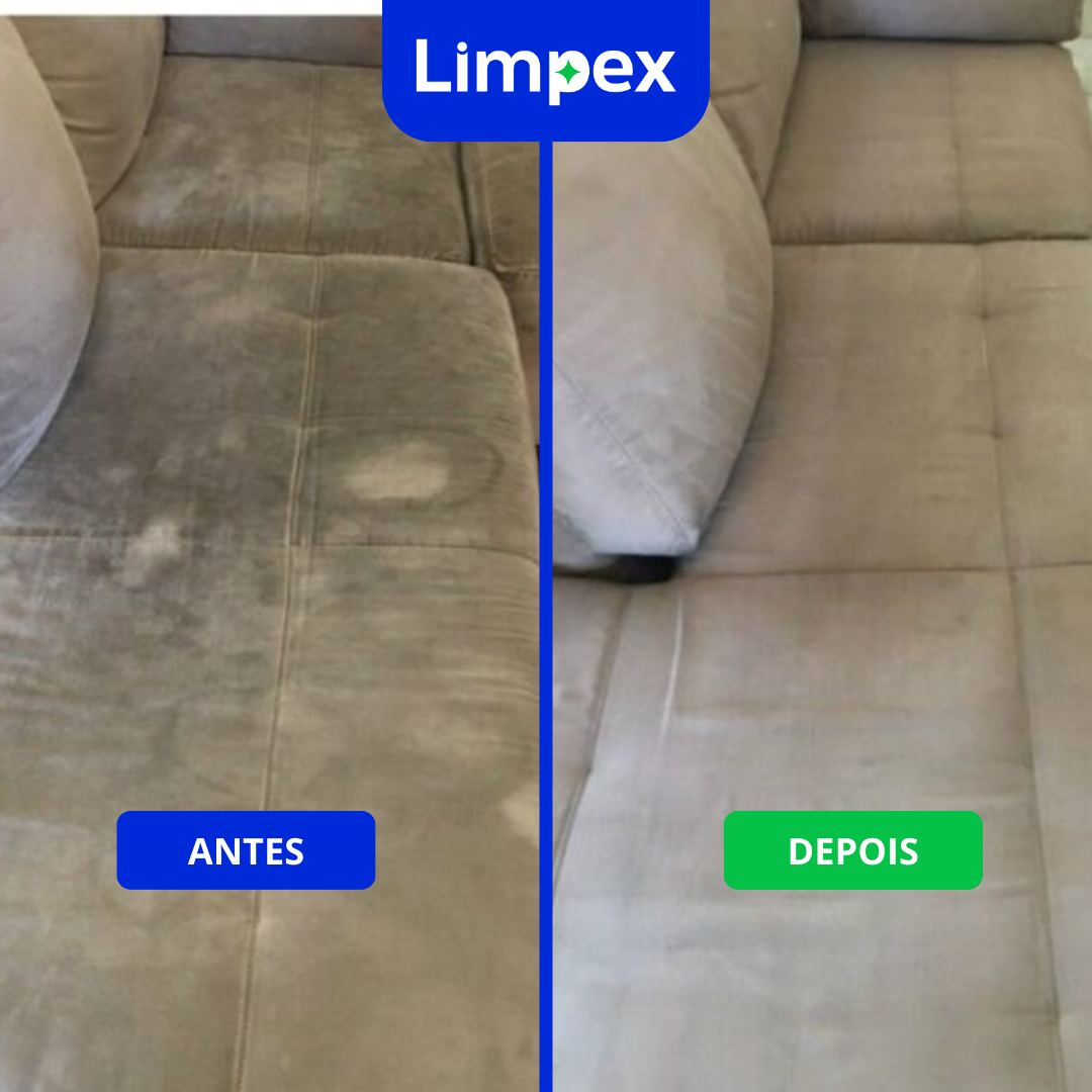 Limpeza de sofá, antes e depois limpex Camaquã, limpeza e higienização em camaquã